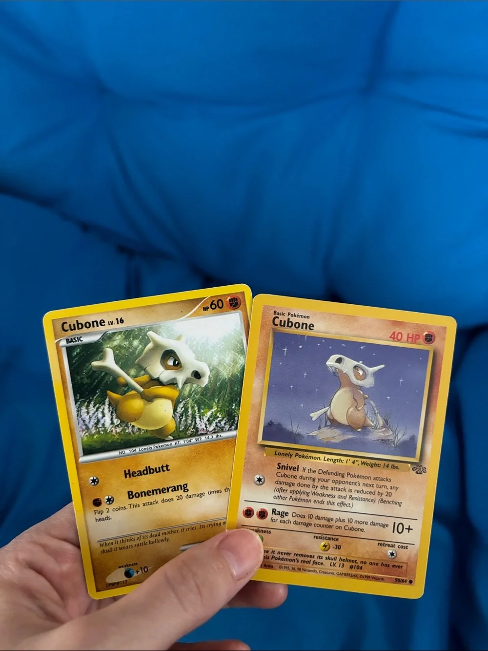Pokémon Cards Cubone HP4060 Marowak HP6090 1996,1995,1998 2008 StrengthPokemon